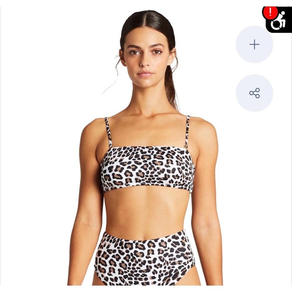 Vitamin A Savanna Cheetah Print Bikini Top - L